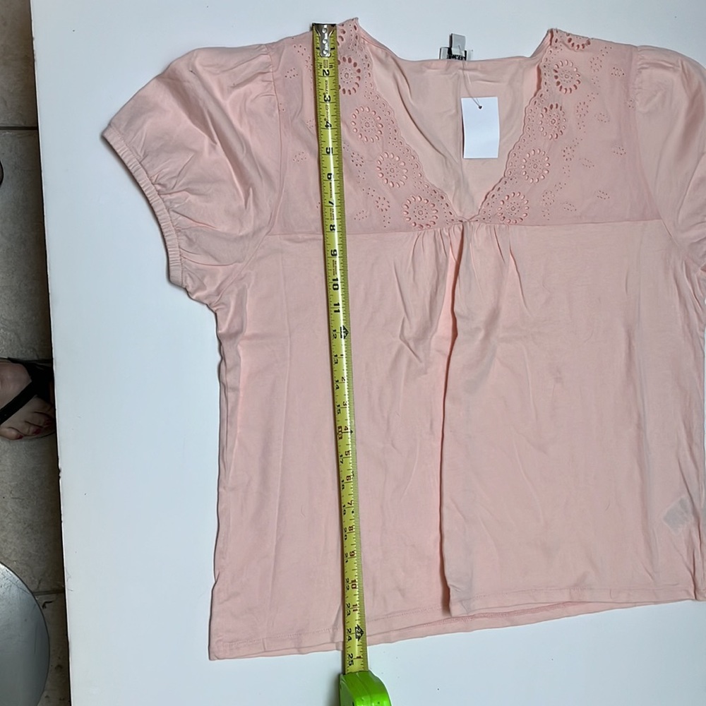 J.Crew cotton top with eyelet lace yoke - Picture 8 of 8